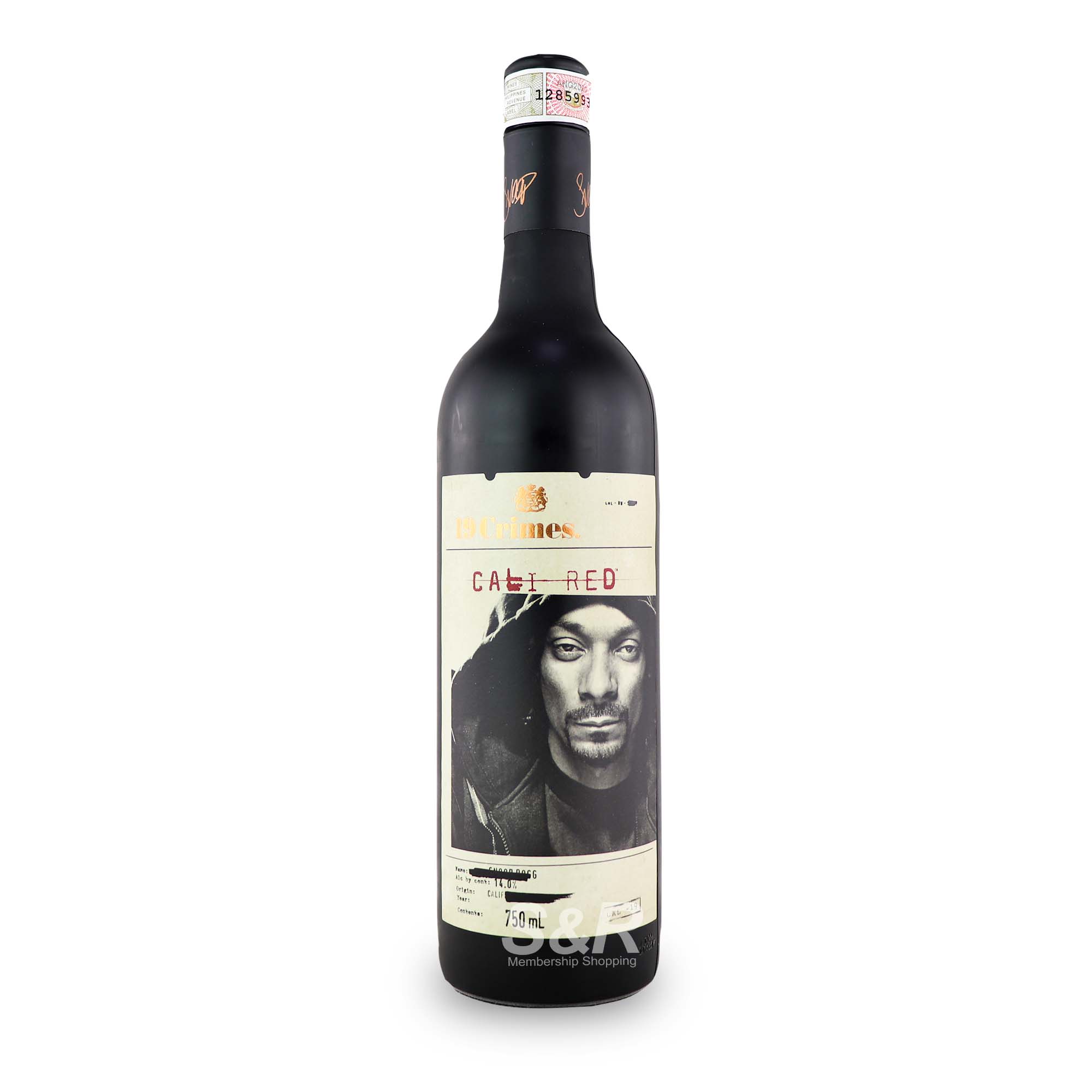 19 Crimes Snoop Dogg Cali Red Blend Wine 750mL